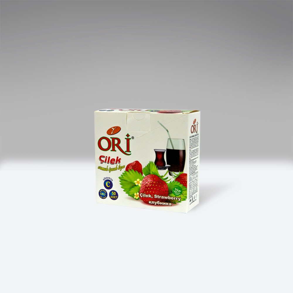 Ori Çilek Aromalı İçecek Tozu 1,5 gr (1 Kutu 50 Adet)